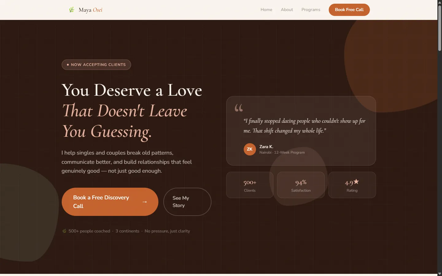 Heart Coaching website