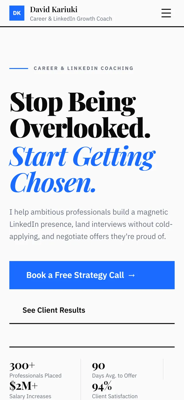 Career Coaching on mobile