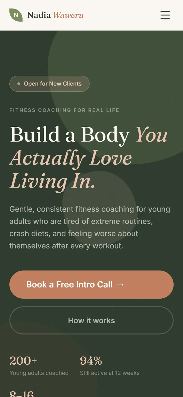 Fitness Coaching on mobile
